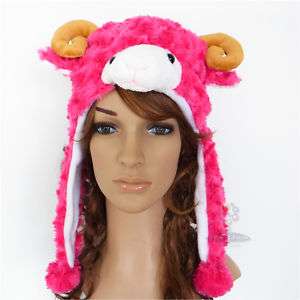 Fashion Costume Hat Cartoon Animal Plush Cap Gift Sheep  
