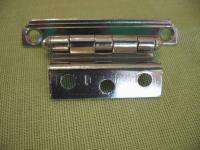 VINTAGE 1950s CHROME Cabinet Door HINGES Stepped Edge 3/8 Inset 