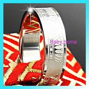 Cool New Mens Womens Stainless Steel Crown Band Ring  