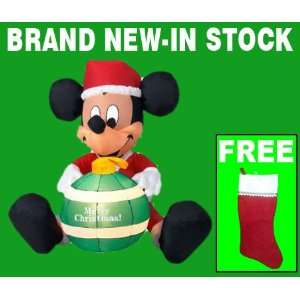 Xmas Decorations Outdoor   Airblown 4 ft. Inflatable Mickey with 