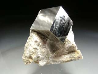 Perfect Natural Pyrite Cube Crystal in Matrix  