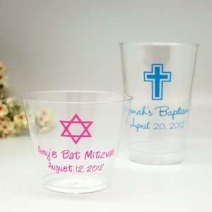  Personalized Clear Plastic Religious Cups