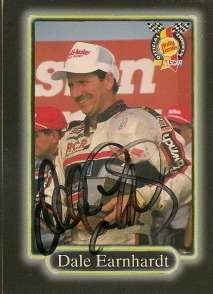 Dale Earnhardt autographed 1990 MAXX HOLLY FARMS ALL PRO card #HF1 7 