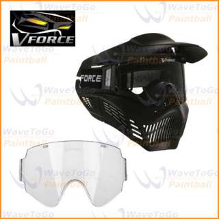 Vforce Armor Gen 3 Paintball Goggles Black + Clear Lens  