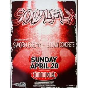    Soulfly Vancouver Original Concert Poster 2003