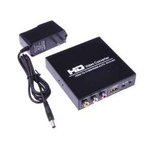   HDMI to CVBS/HDMI Auto Scaler Video Converter Box Black Electronics
