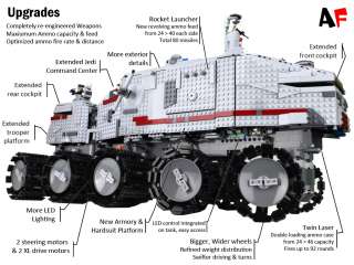 Lego Custom R/C Turbo Tank INSTRUCTIONS ONLY 8098 7261  
