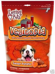 Dog Treats Vegitopia Dried Sweet Potato Slices 6oz Bag  