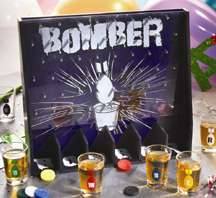 BOMBER GAME SHOT GLASS DRINKING GAME NEW!  