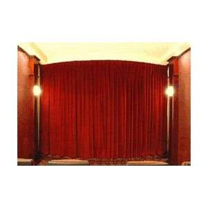 85 108 inch Wide Unlined Luxury Home Theater Curtain  