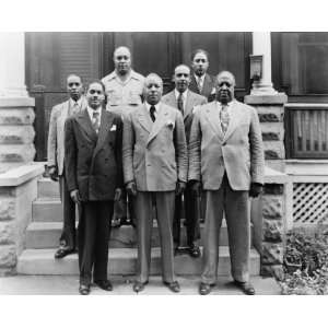 193  photo Asa Philip Randolph posed with Milton P. Webster and five 