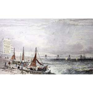  Brighton, Chain Pier Etching Bartlett, William Henry Allen, J 