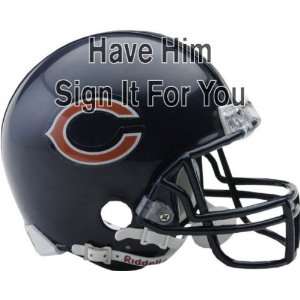 Brian Urlacher Chicago Bears Personalized Autographed Replica Helmet