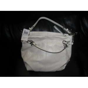   Coach Brooke Perforated white Leather Bag 16908: Patio, Lawn & Garden