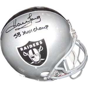 Howie Long Oakland Raiders Autographed Full Size Replica Helmet with 
