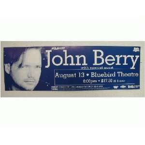 John Berry Concert Handbill Poster Bluebird