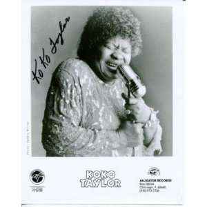  Koko Taylor The Queen Of Blues Jazz Singer Rare Signed 