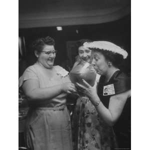  Marjorie Spreng Helping Edna Bula Drink a Giant Snifter of 