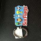 Looney Tunes Bugs Tweety Taz Sylvester And Martian Six Flags Keychain