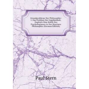   in Der Heutigen Philosophie (German Edition) Paul Stern Books