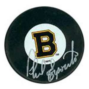 Phil Esposito Autographed Boston Bruins Hockey Puck