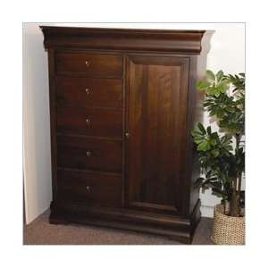  Cognac B G Furniture Chateau Philippe Solid Wood 6 Drawer 