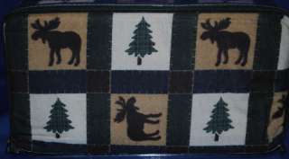 Flannel Twin Sheet Set~Evergreen Trees~Moose~Christmas  