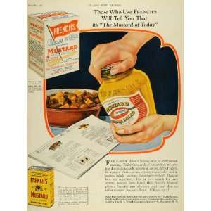  1925 Ad R. T. Frenchs Jarred Cream Salad Mustard Cooking 