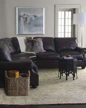 Neimanmarcus Conrad Two Piece Leather Sectional