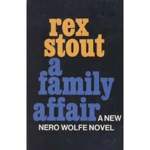  A Family Affair Rex Stout Books