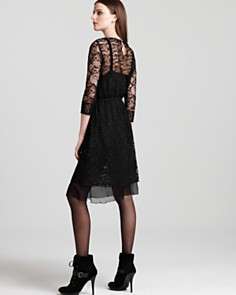 Sonia Rykiel Long Sleeve Dress   Lace Detail