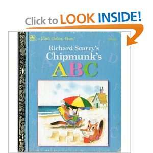 Richard Scarrys Chipmunks ABC (Little Golden Book, 202 54)