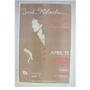 Sarah McLachlan Handbill Poster Sara & Chieftains