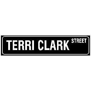  TERRI CLARK STREET novelty rock road sign