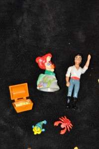 60 piece Huge Disney Princess Toy Lot Mermaid Castle Furniture Figures 
