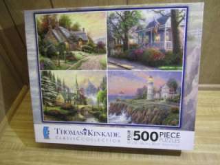 Thomas Kinkade 500 piece puzzles deluxe box  