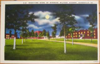 1950 Linen: Riverside Military Academy  Gainesville, GA  