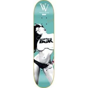  DGK Vanessa Veasley Skateboard Deck   8.25 Teal Green 