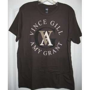 Vince Gill and Amy Grant Brown T shirt Size Mens Large