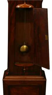   Scottish Drumhead Mahogany Longcase Grandfather Clock J&A Muir Falkirk