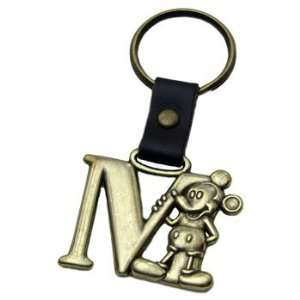  Mickey Mouse Letter M Brass Key Chain Automotive