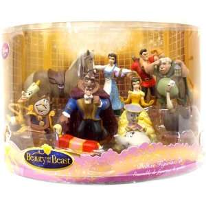  Disney Princess Beauty and the Beast 10Piece Deluxe Figurine 