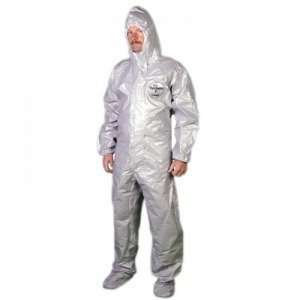  Dupont   Tychem F Coveralls With Attached Respirator Fit 