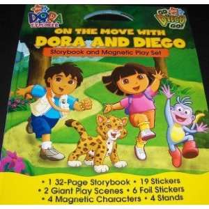   the Move with Dora & Diego Storybook & Magnetic Play Set Toys & Games