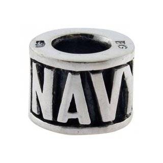 Authentic Biagi Sterling Silver US Navy Military European Charm Bead