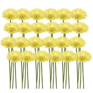  24 Pieces of 21 Gerbera Daisy Artificial Silk Flower 