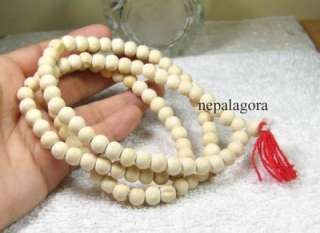   God Buddha Mala Wood bead prayer meditation peace necklace India NEPAL