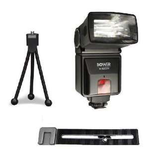  Swivel, Bounce & Zoom Slave Flash With Flash Bracket For 