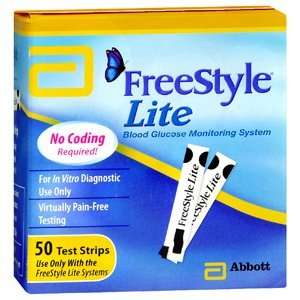  FREESTYLE LITE TEST STRIPS Pack of 50 by THERASENSE/ TO 