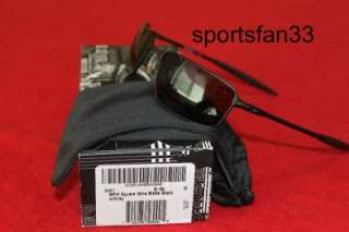 NEW Oakley Square Wire Sunglasses with Matte Black Frame and Grey 